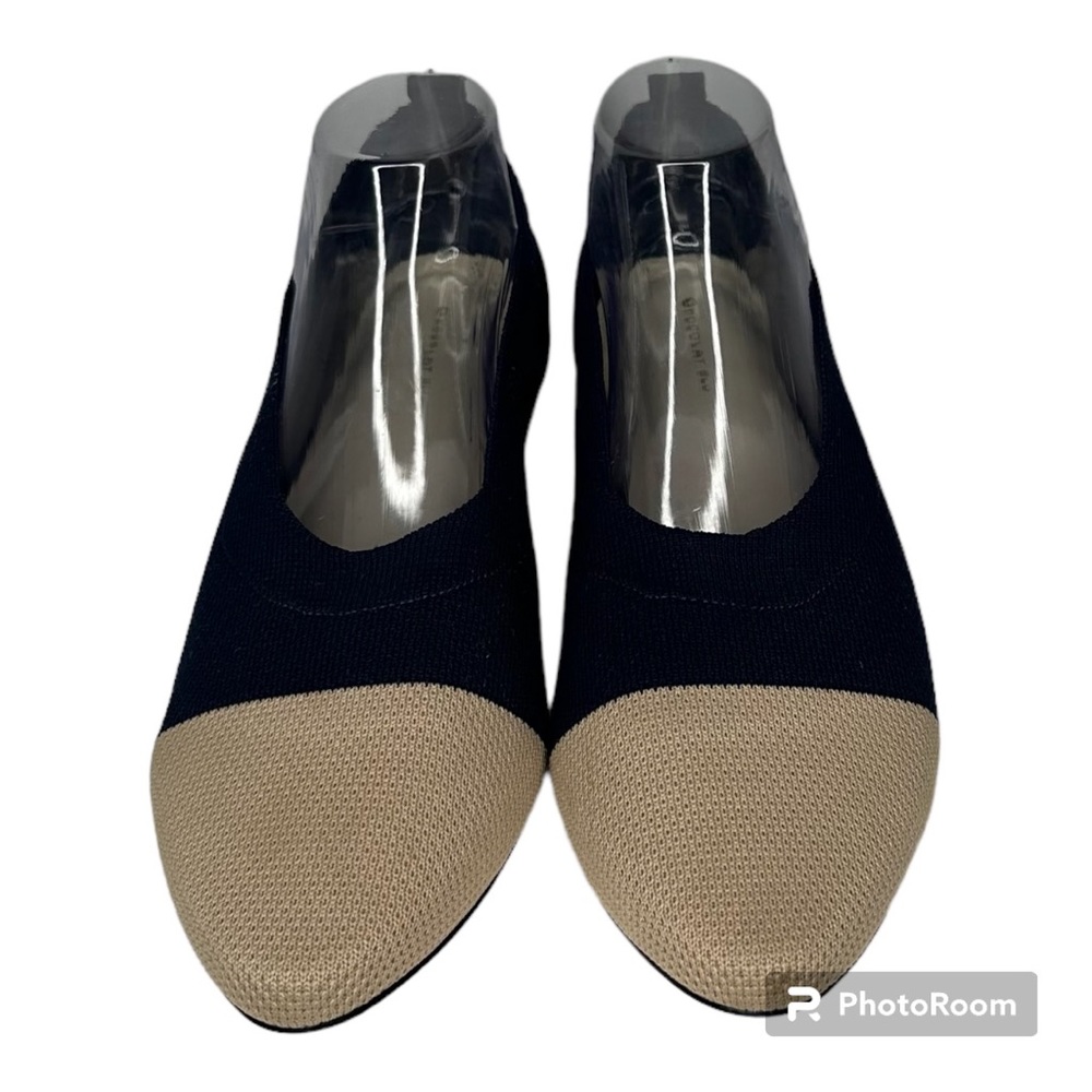 NW/OT Chocolat Blu Bloom Knit Flat Navy & Cream Size 41
